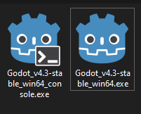 Godot version selection
